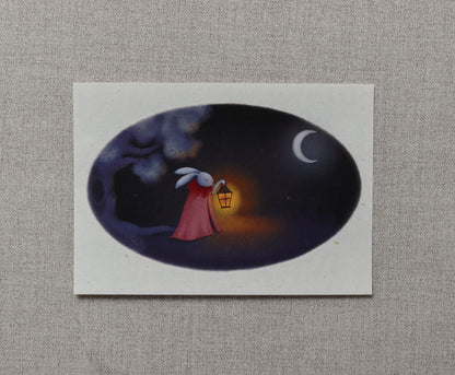 Balíček "Noční cesta" ( 2x A5 print & 3x Pohlednice & záložka )